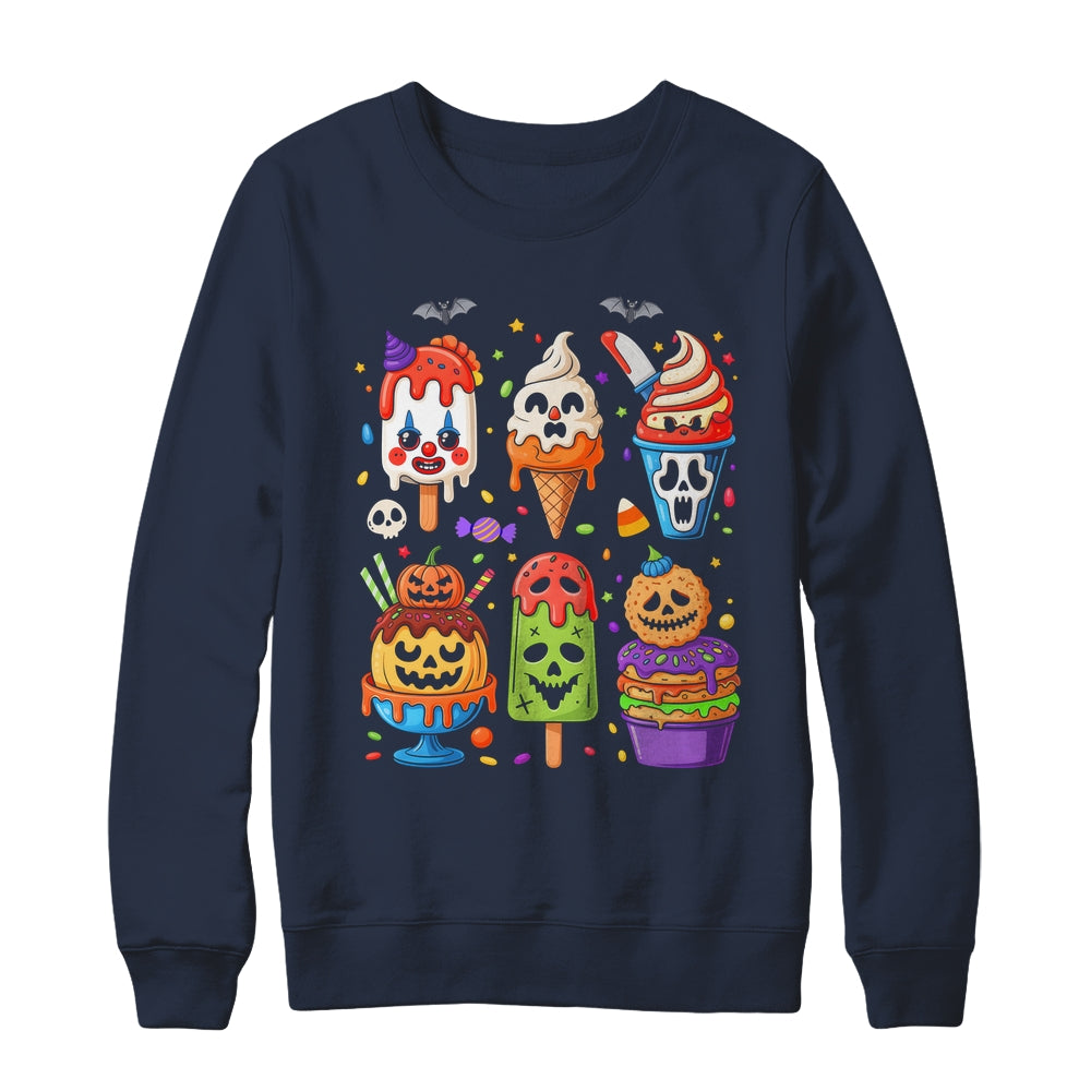 Horror Movie Summer Popsicle Halloween Ice Cream Summerween Shirt & Sweatshirt | siriusteestore