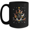 Horses Christmas Tree Horse Lover Xmas For Women Girls Mug | siriusteestore