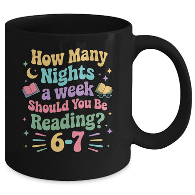 How Many Nights Reading 67 Meme Six Seven Teacher Funny Mug | siriusteestore