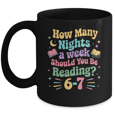 How Many Nights Reading 67 Meme Six Seven Teacher Funny Mug | siriusteestore