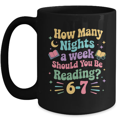 How Many Nights Reading 67 Meme Six Seven Teacher Funny Mug | siriusteestore