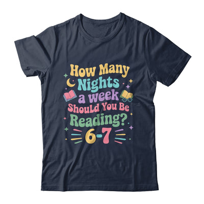 How Many Nights Reading 67 Meme Six Seven Teacher Funny Shirt & Hoodie | siriusteestore