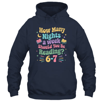 How Many Nights Reading 67 Meme Six Seven Teacher Funny Shirt & Hoodie | siriusteestore