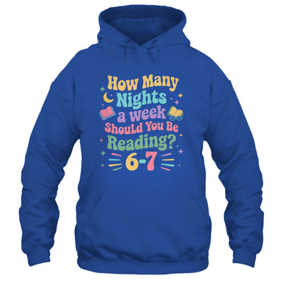 How Many Nights Reading 67 Meme Six Seven Teacher Funny Shirt & Hoodie | siriusteestore