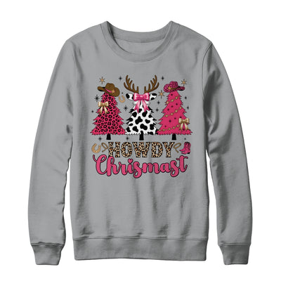 Howdy Christmas Cowgirl Western Christmas Trees Coquette Shirt & Sweatshirt | siriusteestore