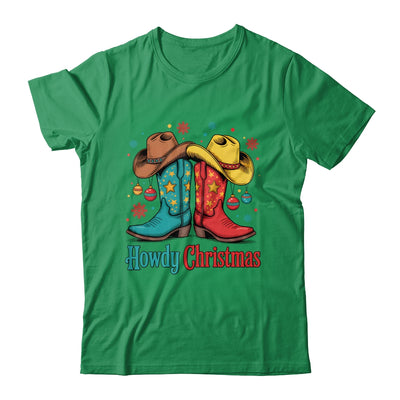 Howdy Christmas Xmas Cowboy Boots Western Men Holiday Shirt & Sweatshirt | siriusteestore