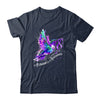 Hummingbird Holding Purple Ribbon Alzheimer's Awareness Shirt & Tank Top | siriusteestore