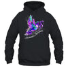 Hummingbird Holding Purple Ribbon Alzheimer's Awareness Shirt & Tank Top | siriusteestore
