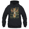 Hunting Fishing Faith Deer Cross Camouflage Flag Christian Shirt & Hoodie | siriusteestore