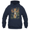Hunting Fishing Faith Deer Cross Camouflage Flag Christian Shirt & Hoodie | siriusteestore