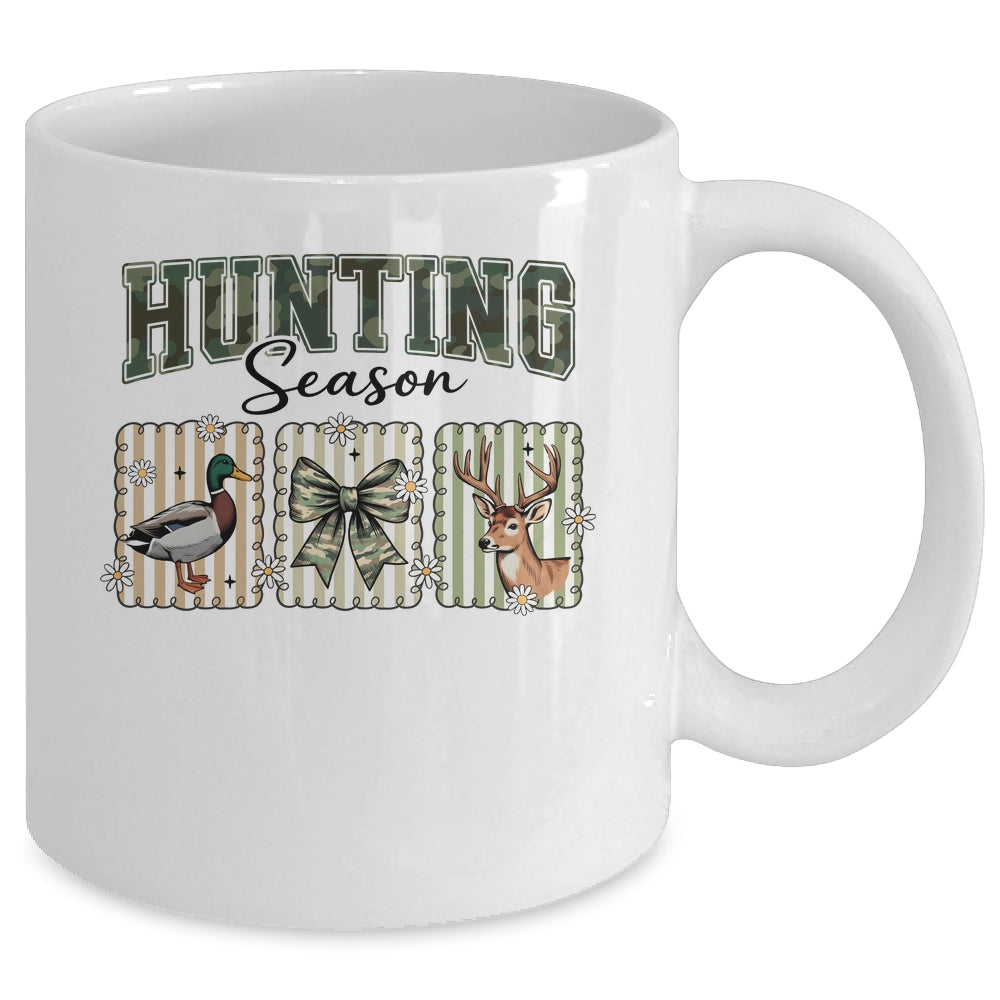 Hunting Season Preppy Camo Bow Deer Hunting Duck Hunter Mug | siriusteestore