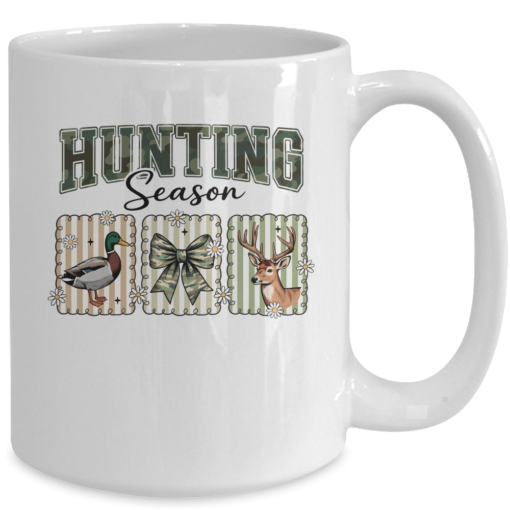 Hunting Season Preppy Camo Bow Deer Hunting Duck Hunter Mug | siriusteestore