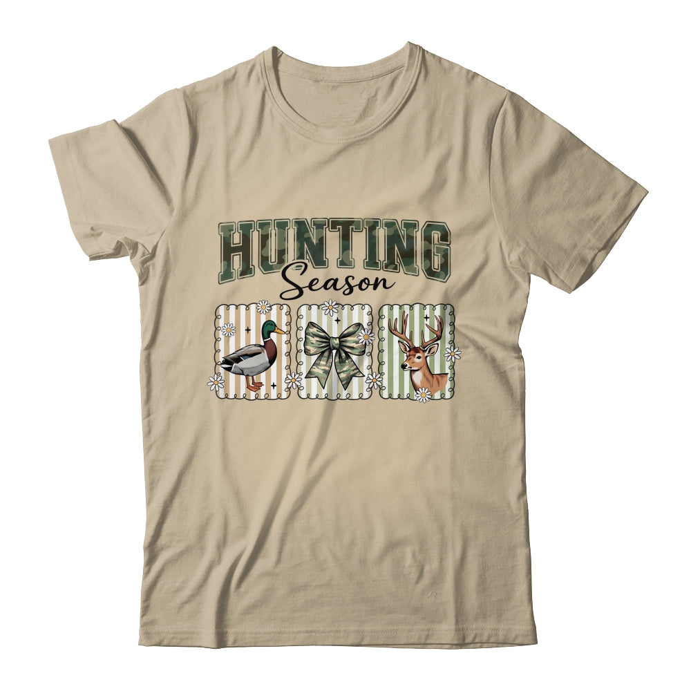 Hunting Season Preppy Camo Bow Deer Hunting Duck Hunter Shirt & Hoodie | siriusteestore