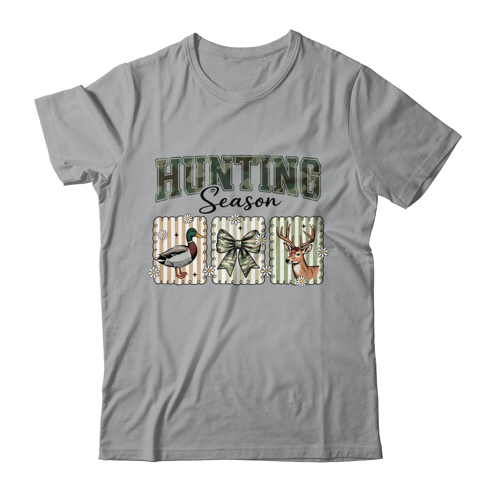 Hunting Season Preppy Camo Bow Deer Hunting Duck Hunter Shirt & Hoodie | siriusteestore