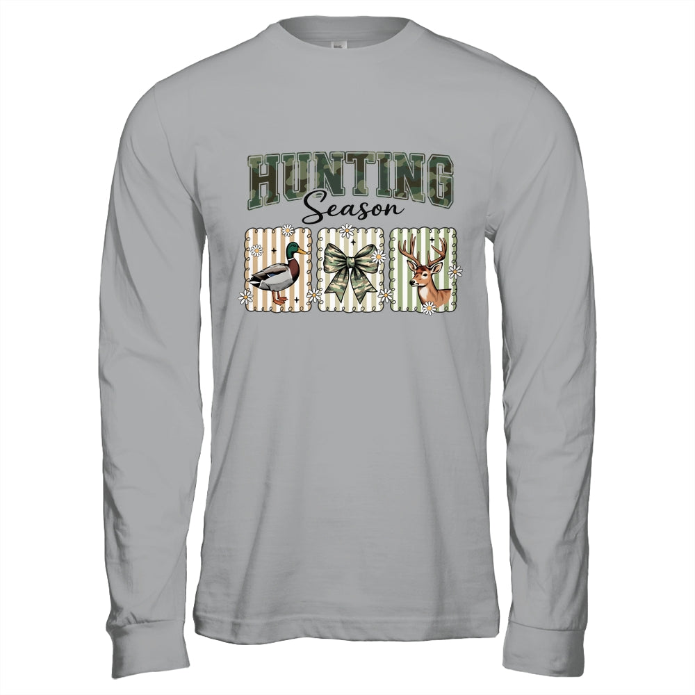 Hunting Season Preppy Camo Bow Deer Hunting Duck Hunter Shirt & Hoodie | siriusteestore