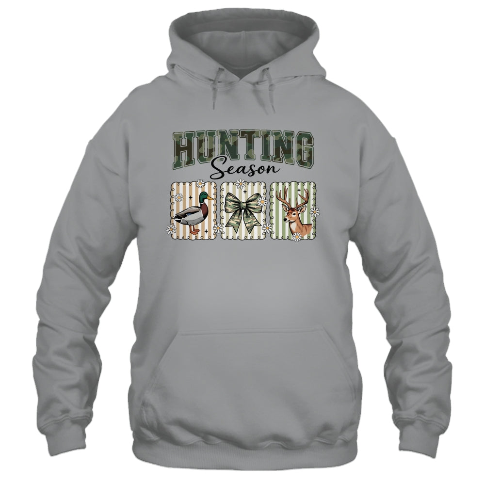 Hunting Season Preppy Camo Bow Deer Hunting Duck Hunter Shirt & Hoodie | siriusteestore
