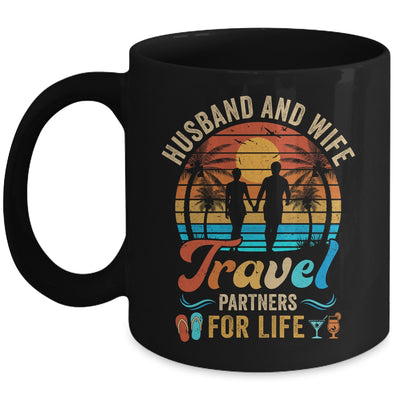 Husband And Wife Travel Partners For Life Beach Traveling Mug | siriusteestore
