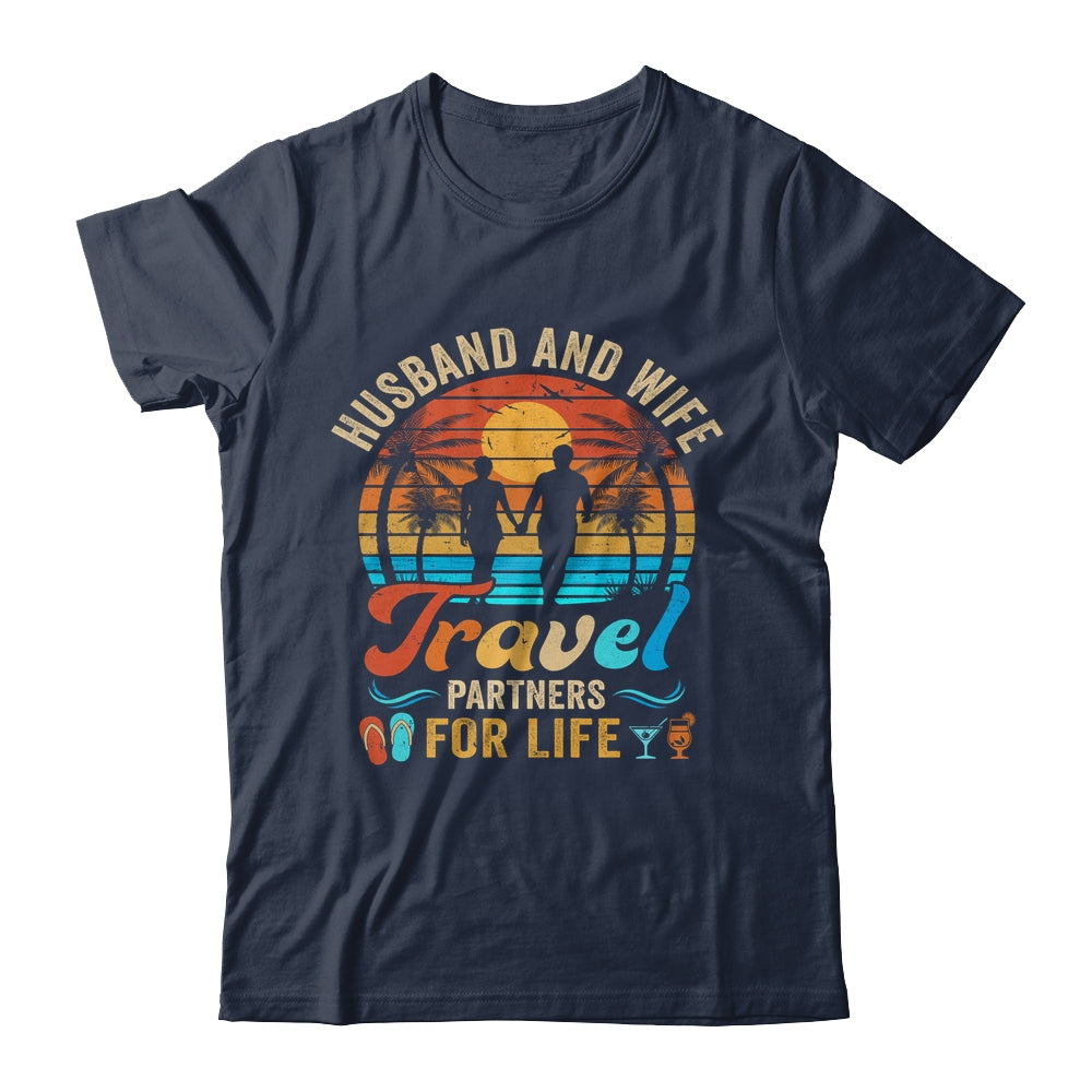 Husband And Wife Travel Partners For Life Beach Traveling Shirt & Hoodie | siriusteestore