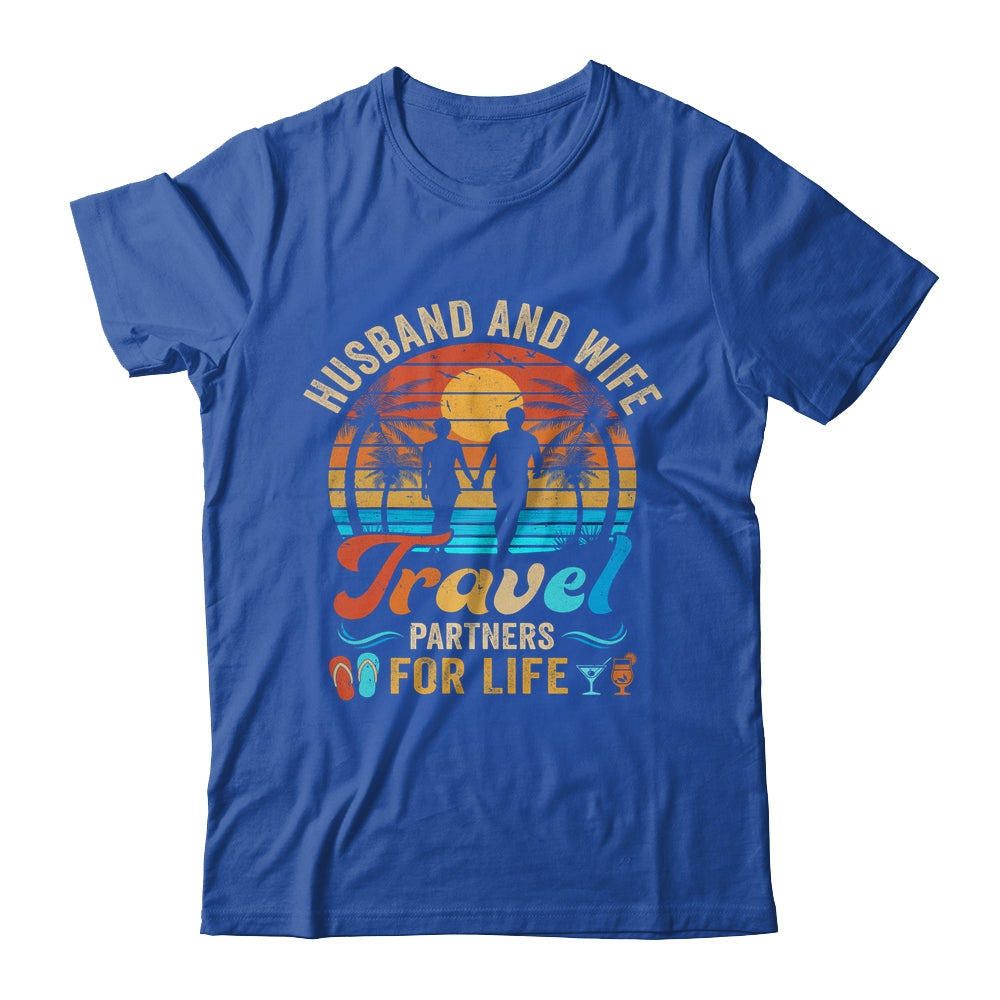 Husband And Wife Travel Partners For Life Beach Traveling Shirt & Hoodie | siriusteestore