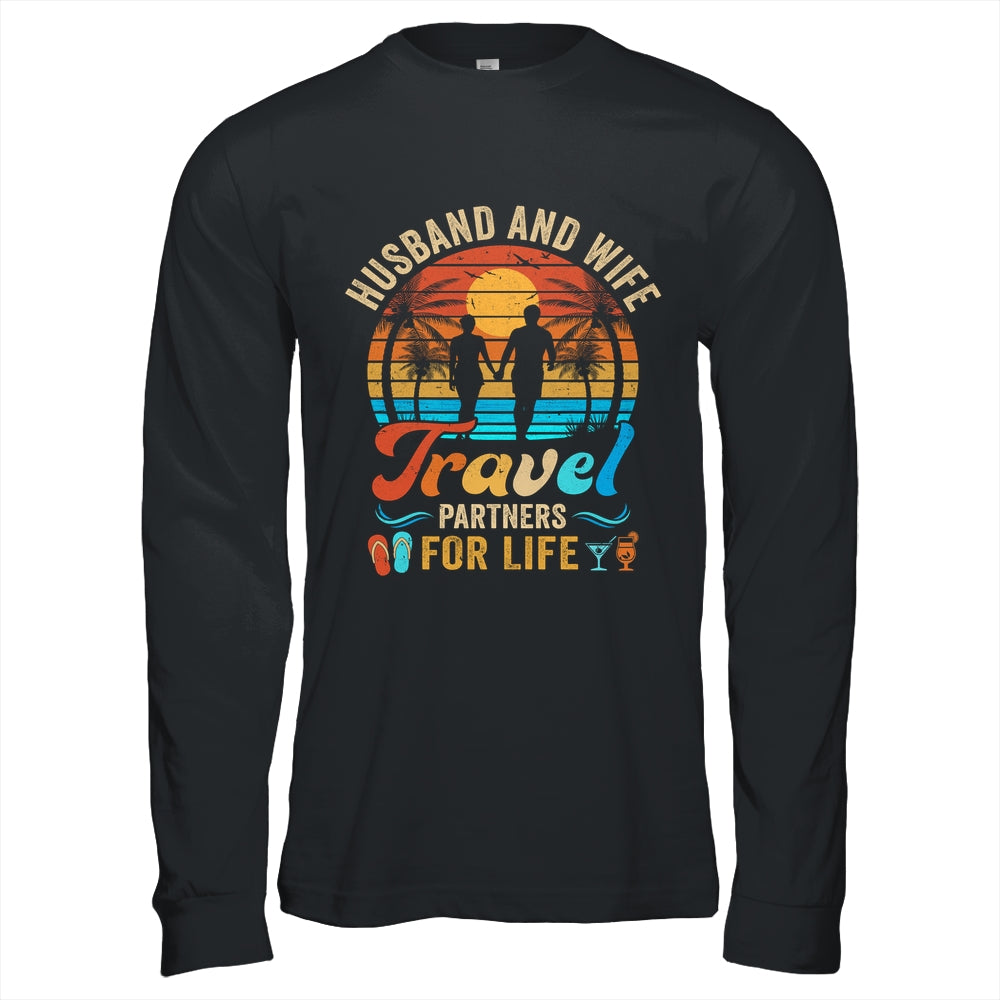 Husband And Wife Travel Partners For Life Beach Traveling Shirt & Hoodie | siriusteestore