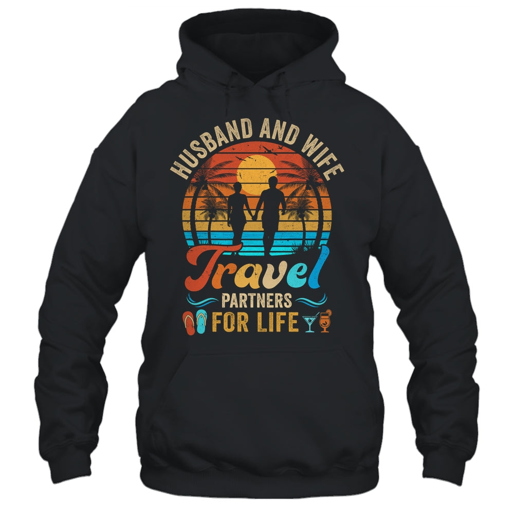 Husband And Wife Travel Partners For Life Beach Traveling Shirt & Hoodie | siriusteestore