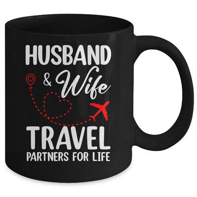 Husband And Wife Travel Partners For Life Couple Matching Mug | siriusteestore