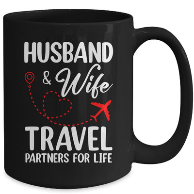 Husband And Wife Travel Partners For Life Couple Matching Mug | siriusteestore