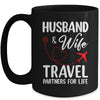 Husband And Wife Travel Partners For Life Couple Matching Mug | siriusteestore