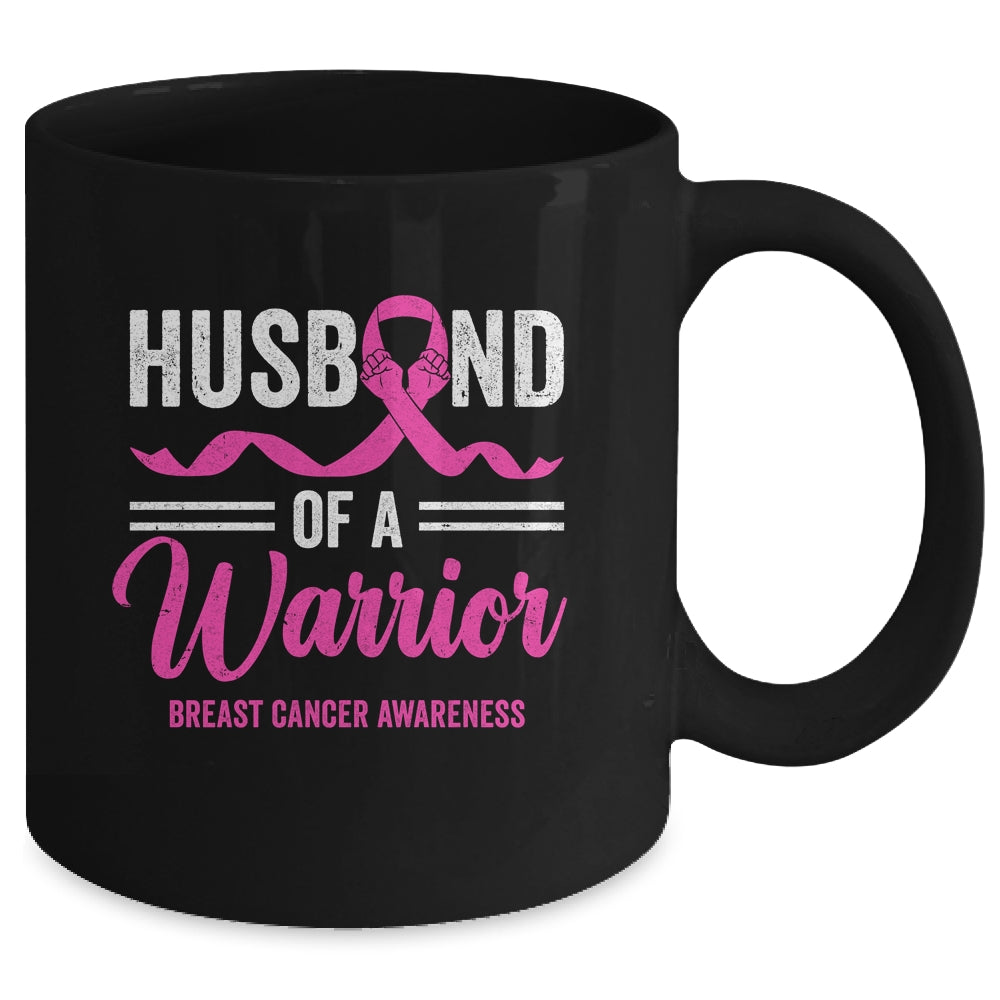 Husband Of A Warrior Breast Cancer Awareness Month Support Mug | siriusteestore