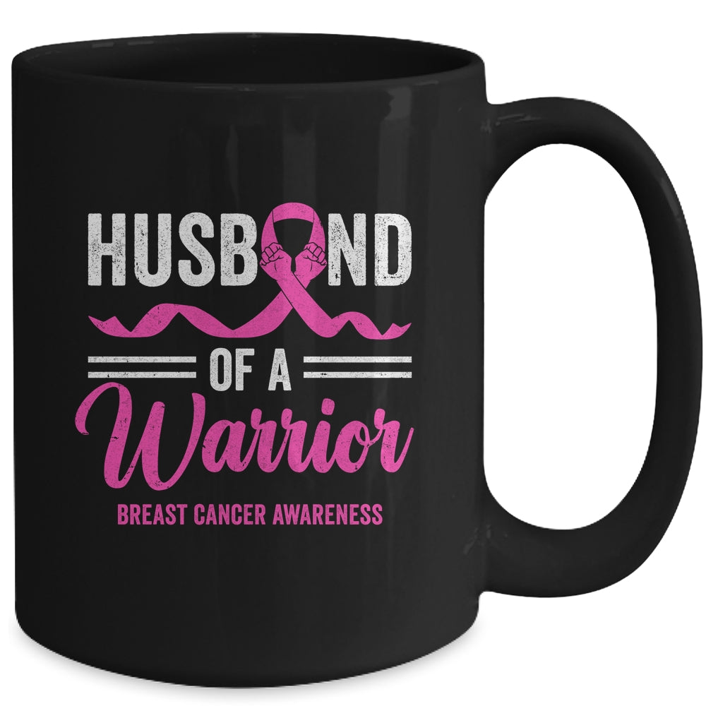 Husband Of A Warrior Breast Cancer Awareness Month Support Mug | siriusteestore
