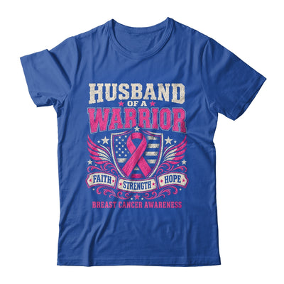 Husband Of A Warrior Breast Cancer Awareness Support Pink Shirt & Hoodie | siriusteestore