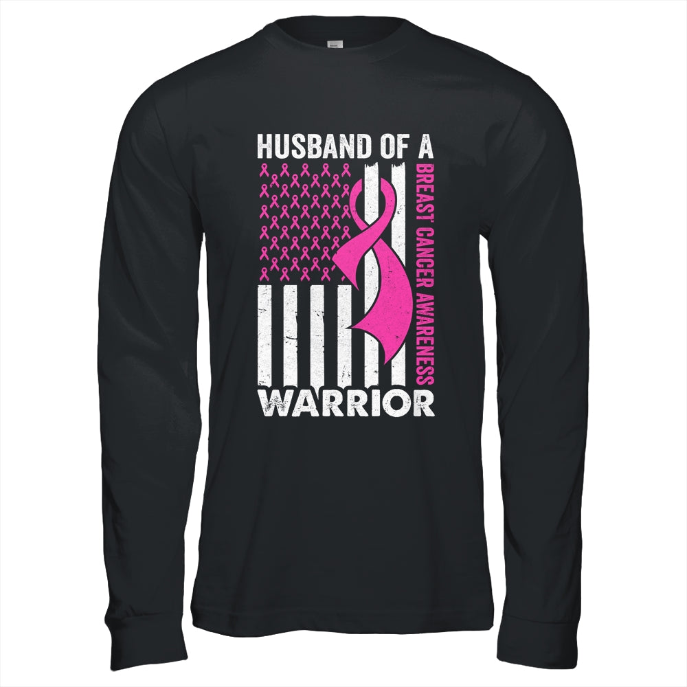 Husband Of A Warrior Breast Cancer Awareness Support Squad Shirt & Hoodie | siriusteestore