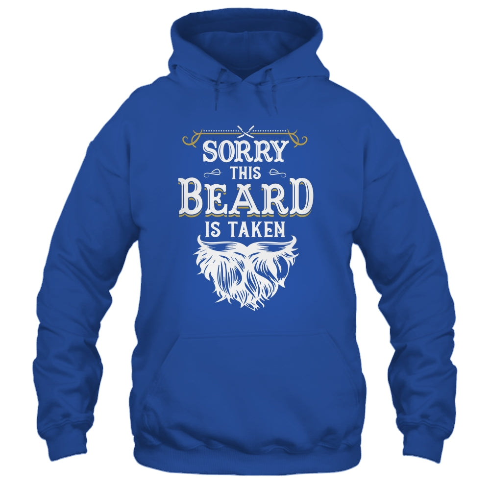 Husband Valentines Sorry This Beard Is Taken Marriage Humor Shirt & Hoodie | siriusteestore
