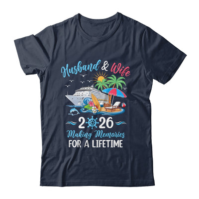 Husband & Wife 2026 Making Memories Cruise Matching Couple Shirt & Tank Top | siriusteestore