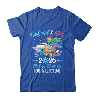 Husband & Wife 2026 Making Memories Cruise Matching Couple Shirt & Tank Top | siriusteestore