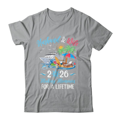 Husband & Wife 2026 Making Memories Cruise Matching Couple Shirt & Tank Top | siriusteestore