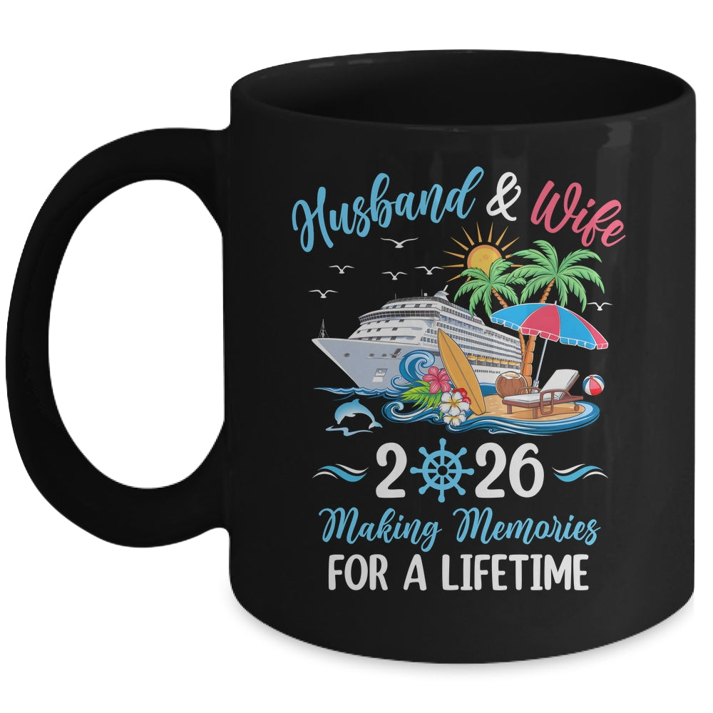 Husband & Wife 2026 Making Memories Cruise Matching Couple Mug | siriusteestore