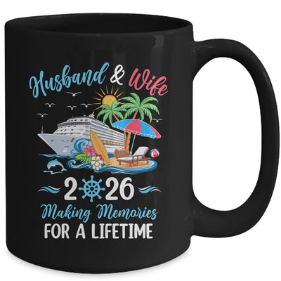 Husband & Wife 2026 Making Memories Cruise Matching Couple Mug | siriusteestore