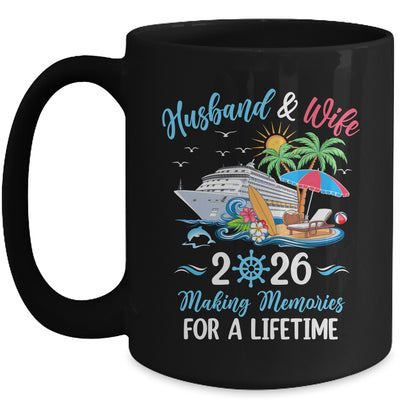 Husband & Wife 2026 Making Memories Cruise Matching Couple Mug | siriusteestore