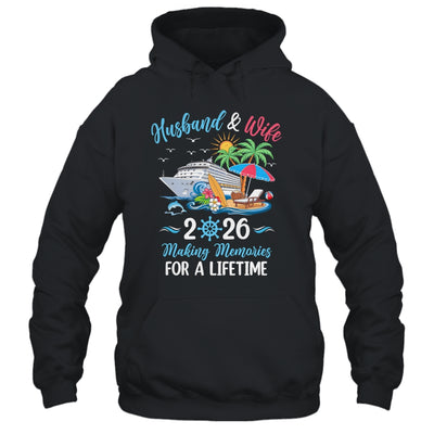 Husband & Wife 2026 Making Memories Cruise Matching Couple Shirt & Tank Top | siriusteestore