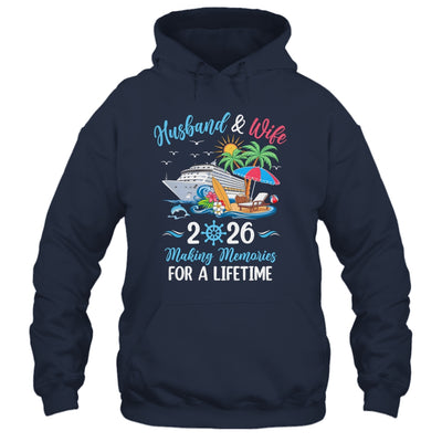 Husband & Wife 2026 Making Memories Cruise Matching Couple Shirt & Tank Top | siriusteestore