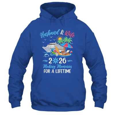 Husband & Wife 2026 Making Memories Cruise Matching Couple Shirt & Tank Top | siriusteestore