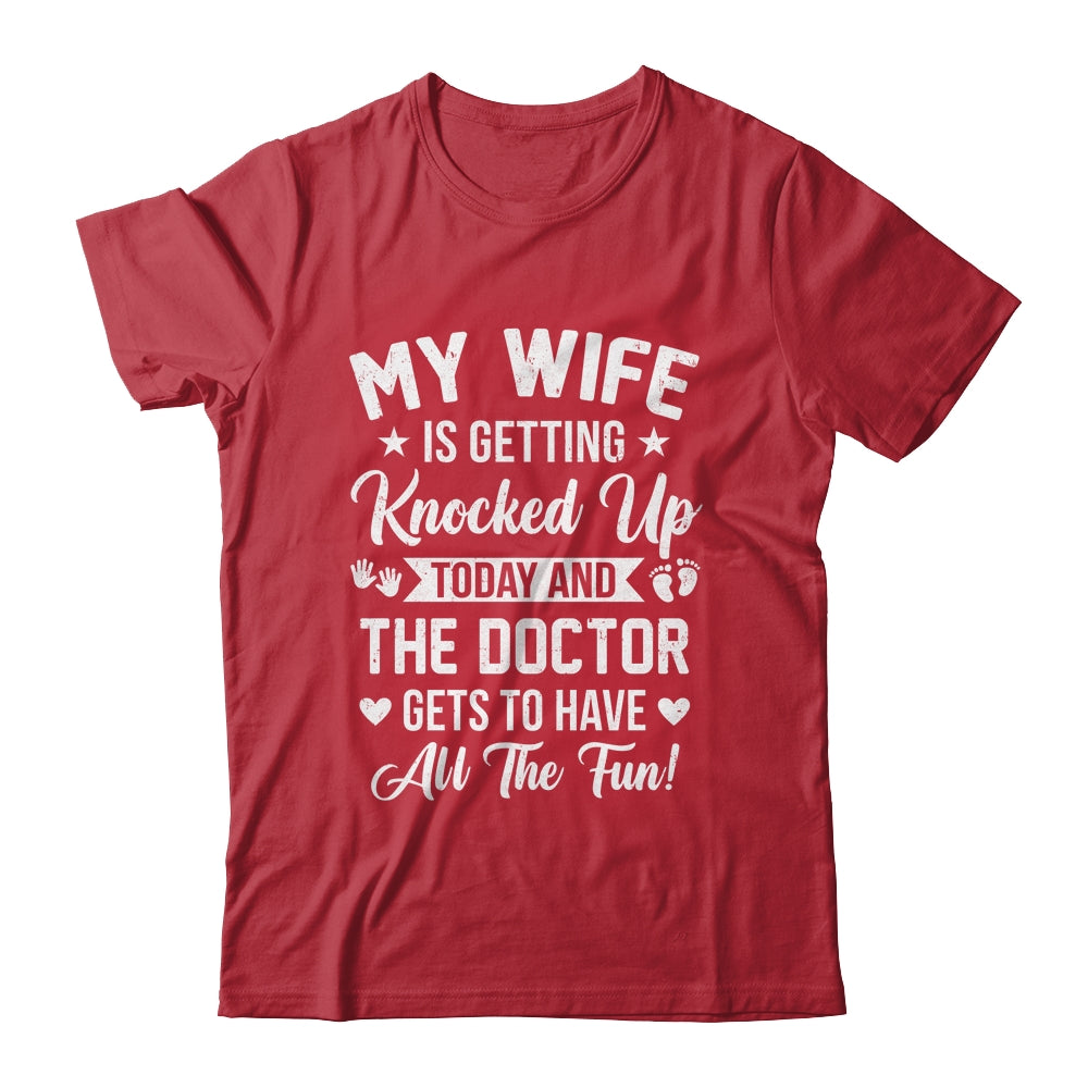 IVF Men Husband Dad Wife Knocked Up For Embryo Transfer Day Shirt & Hoodie | siriusteestore