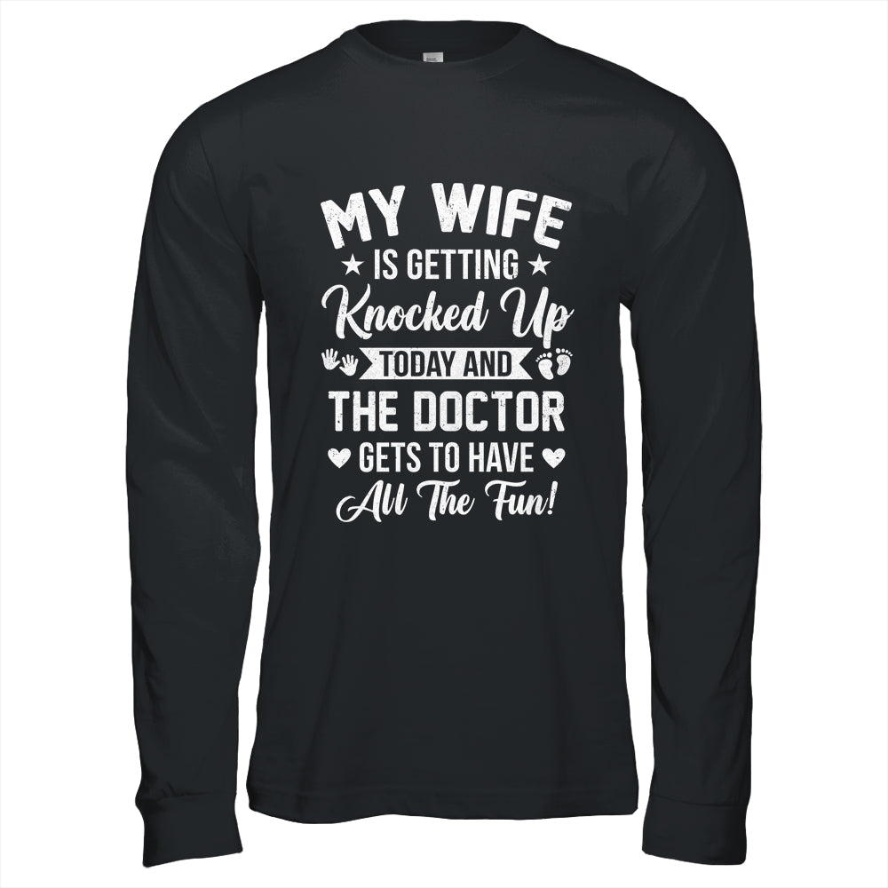 IVF Men Husband Dad Wife Knocked Up For Embryo Transfer Day Shirt & Hoodie | siriusteestore