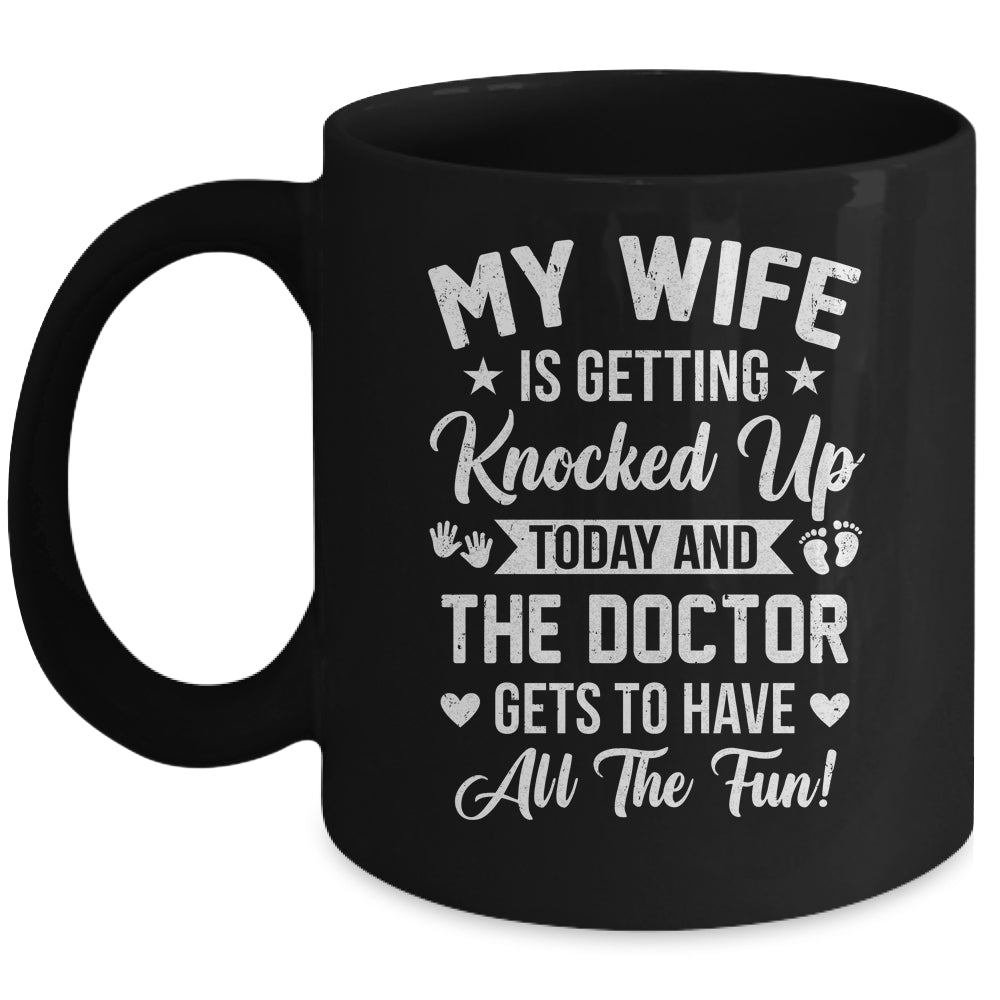 IVF Men Husband Dad Wife Knocked Up For Embryo Transfer Day Mug | siriusteestore