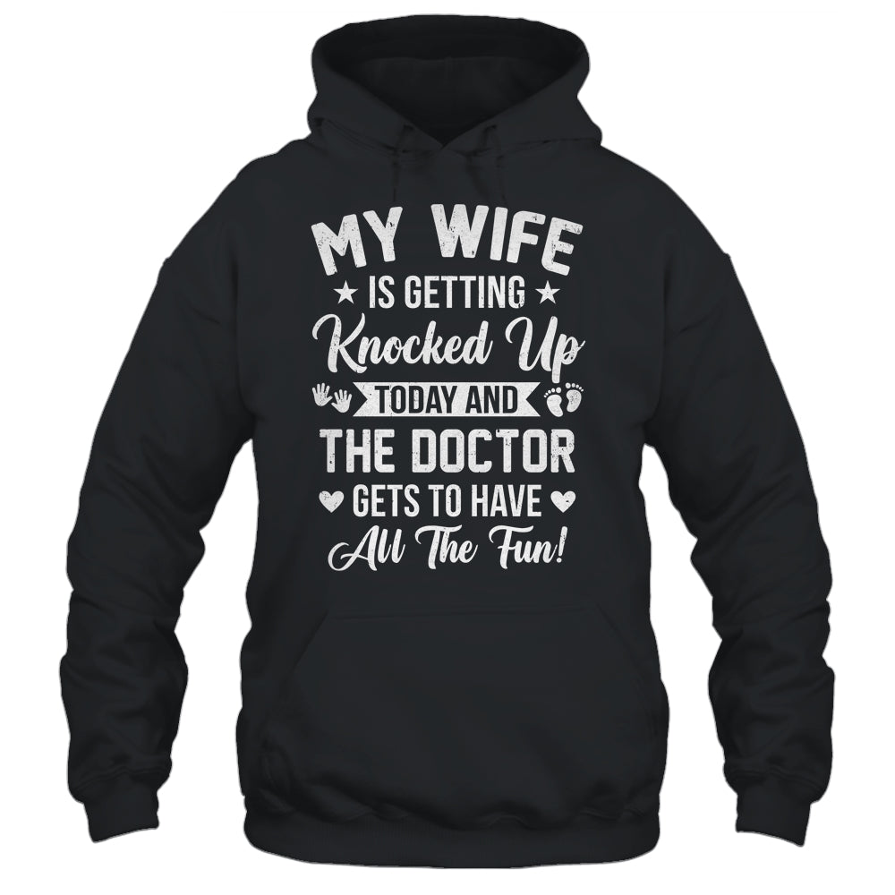 IVF Men Husband Dad Wife Knocked Up For Embryo Transfer Day Shirt & Hoodie | siriusteestore