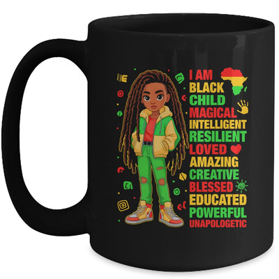 I Am Black Child History Month African American Kids Girls Mug | siriusteestore