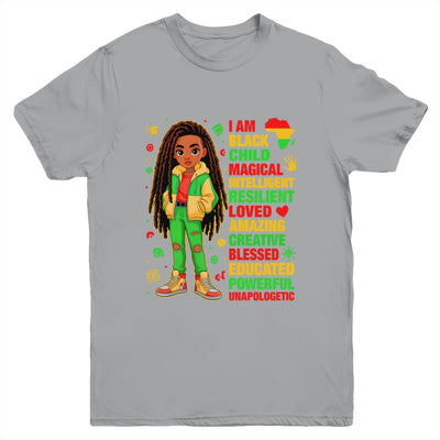 I Am Black Child History Month African American Kids Girls Youth Shirt | siriusteestore