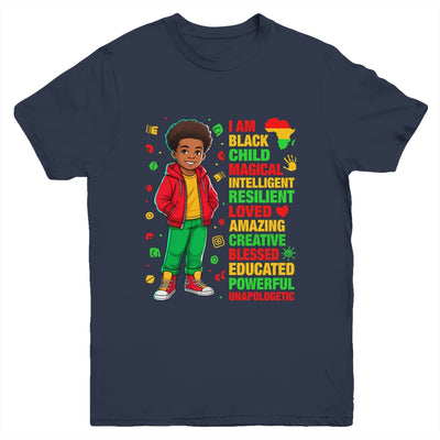 I Am Black Child History Month Kids Boys African American Youth Shirt | siriusteestore