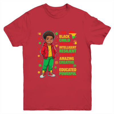 I Am Black Child History Month Kids Boys African American Youth Shirt | siriusteestore